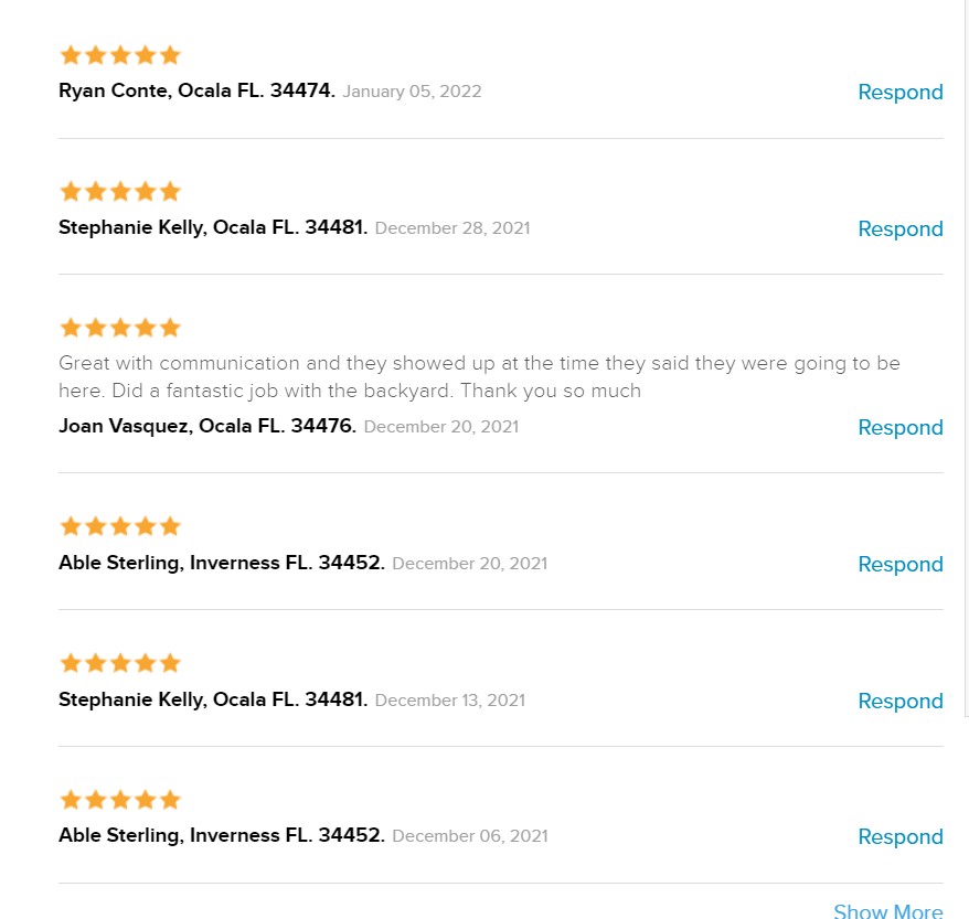 Verified service feedback