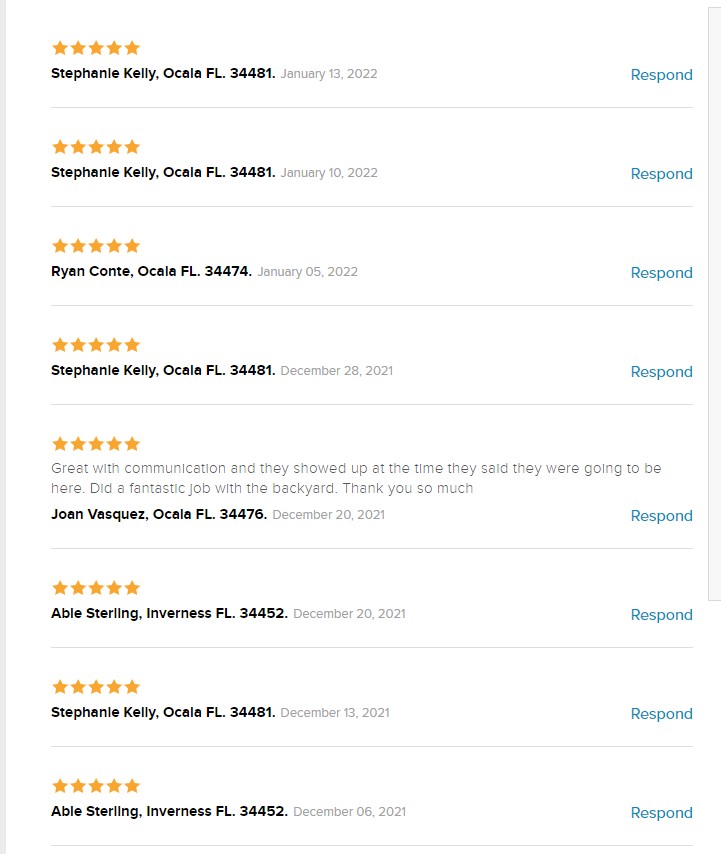 Verified customer feedback