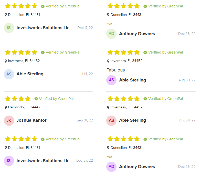 Customer feedback record