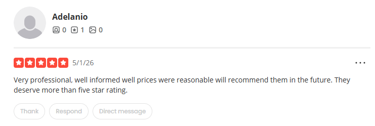 Verified service feedback